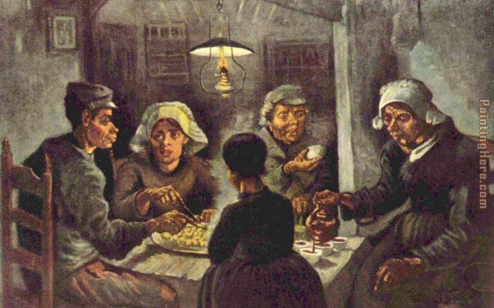 Vincent van Gogh The potato eaters painting anysize 50 off The potato eaters painting for sale